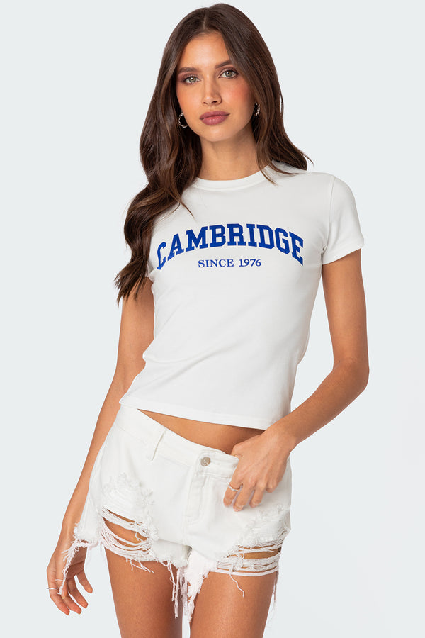 edikted Cambridge T Shirt white