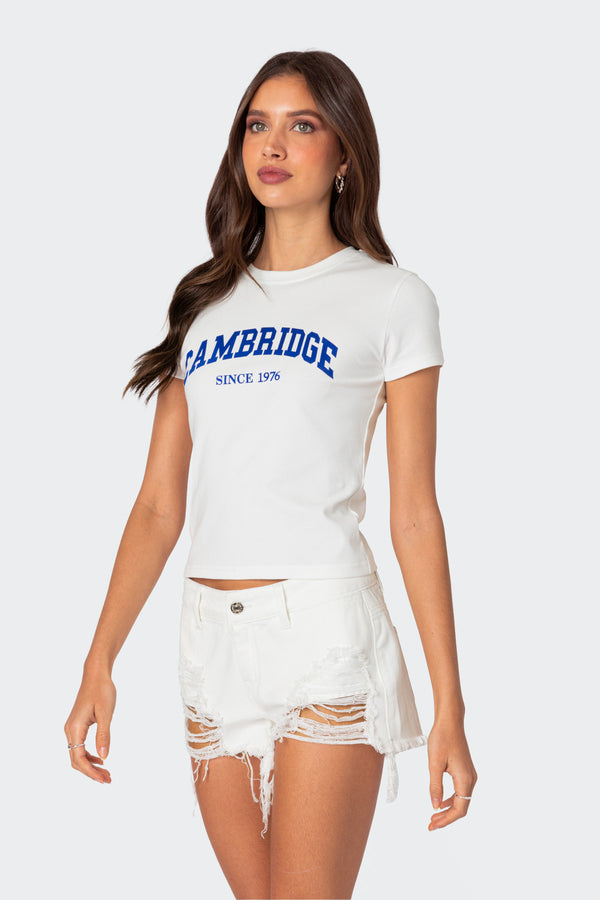 Edikted Cambridge T Shirt White