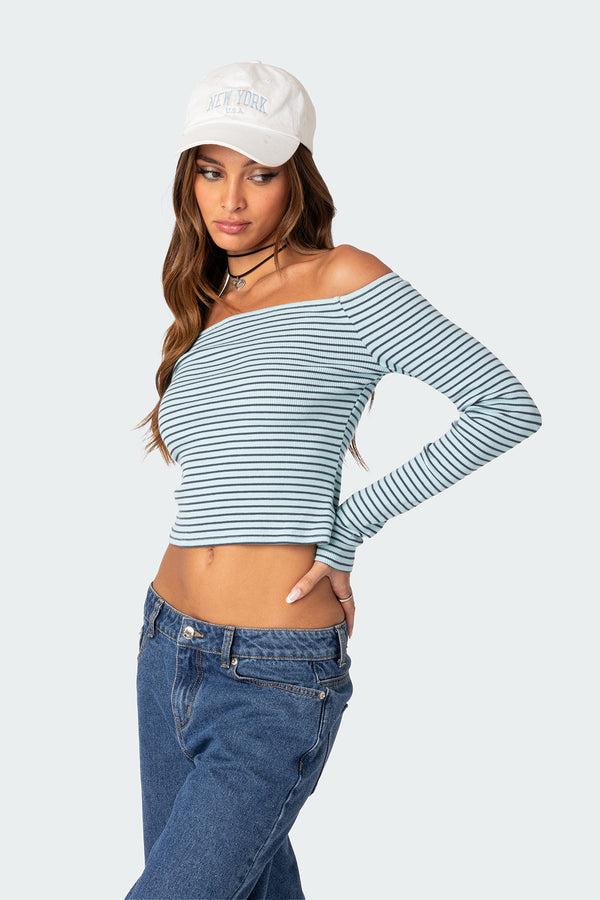 Edikted Canary Ribbed Top Mix