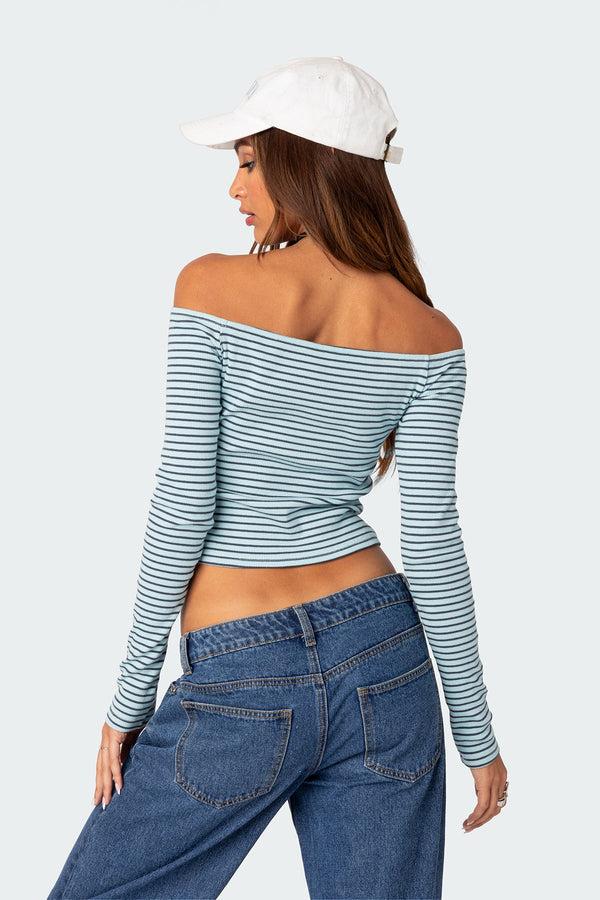 Edikted Canary Ribbed Top Mix