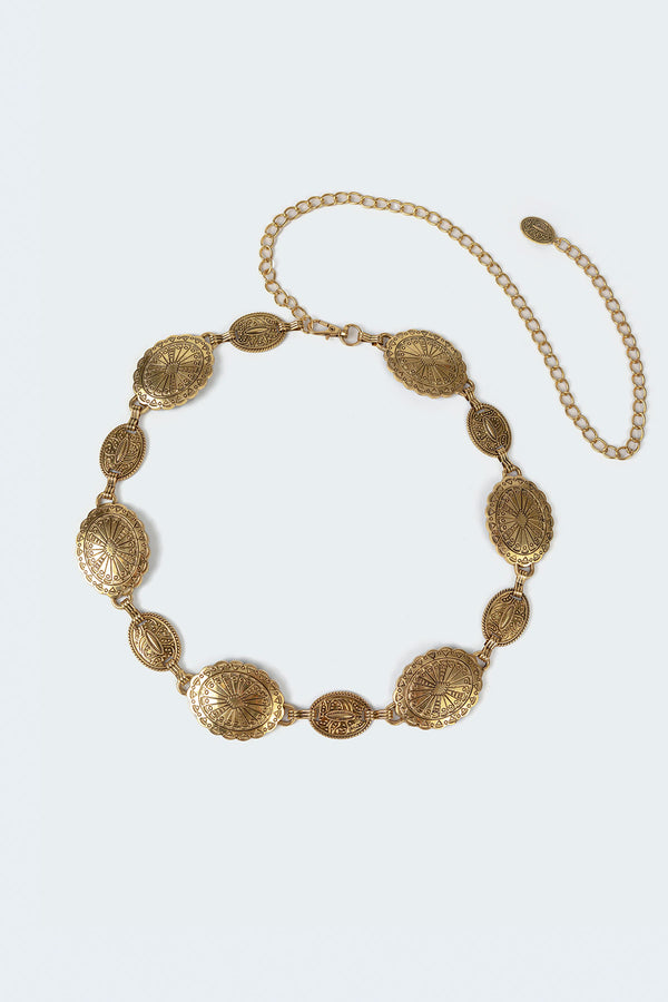 Edikted Charmy Pendant Belt Gold