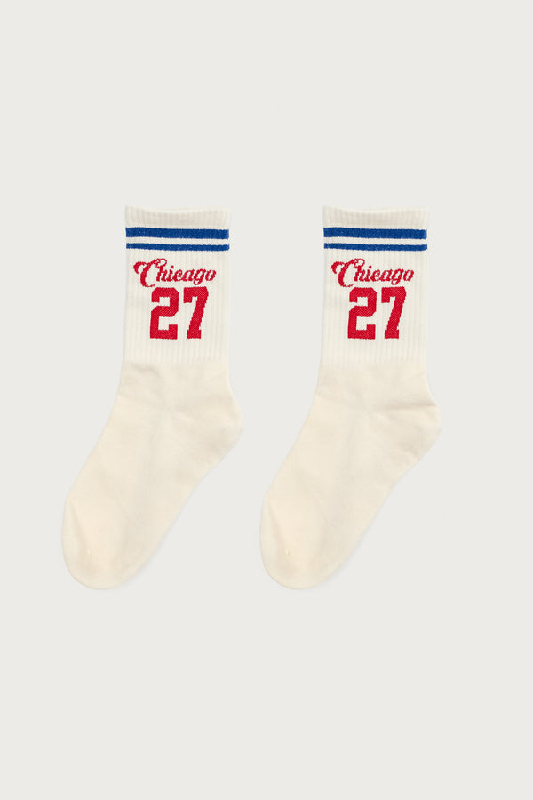 Edikted Chicago 27 Socks Ivory