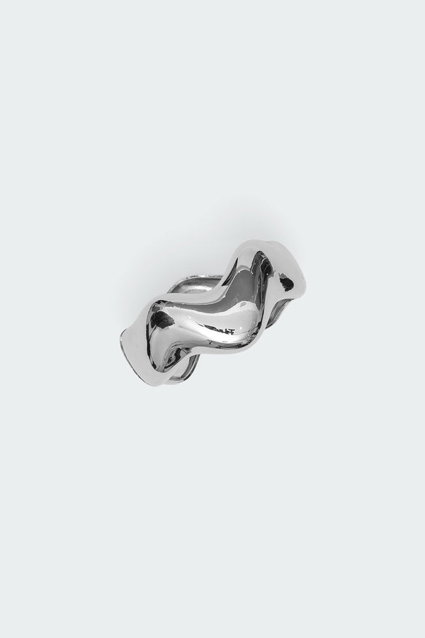 Edikted Chunky Cuff Bracelet Silver