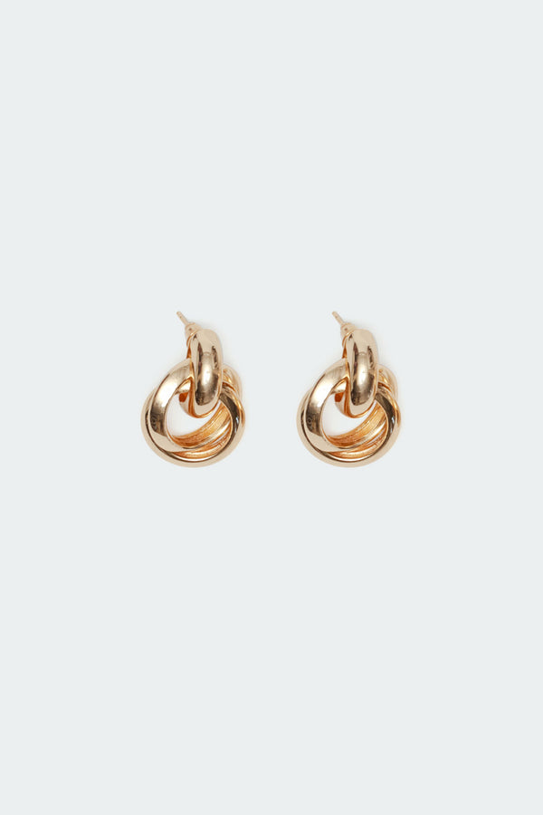 edikted Chunky Knot Earrings gold