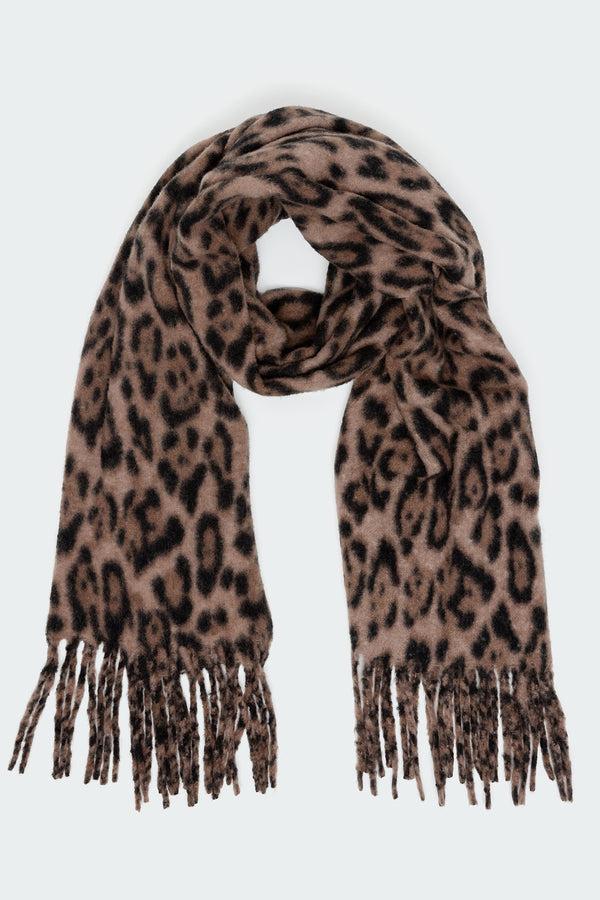 Edikted Chunky Leopard Scarf Mix