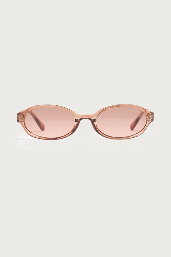Edikted Clarke Oval Sunglasses Brown