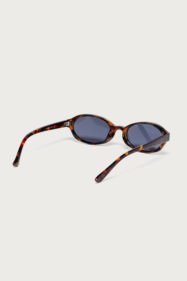 Edikted Clarke Oval Sunglasses Tortoise
