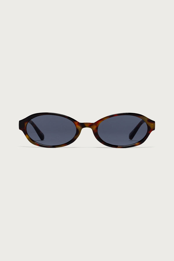 Edikted Clarke Oval Sunglasses Tortoise