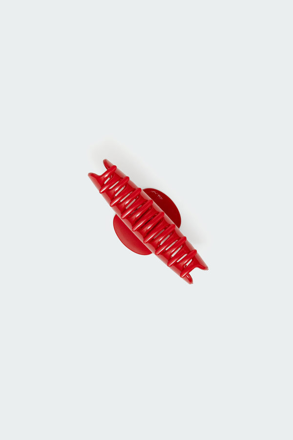 Edikted Clean Girl Hair Clip Red