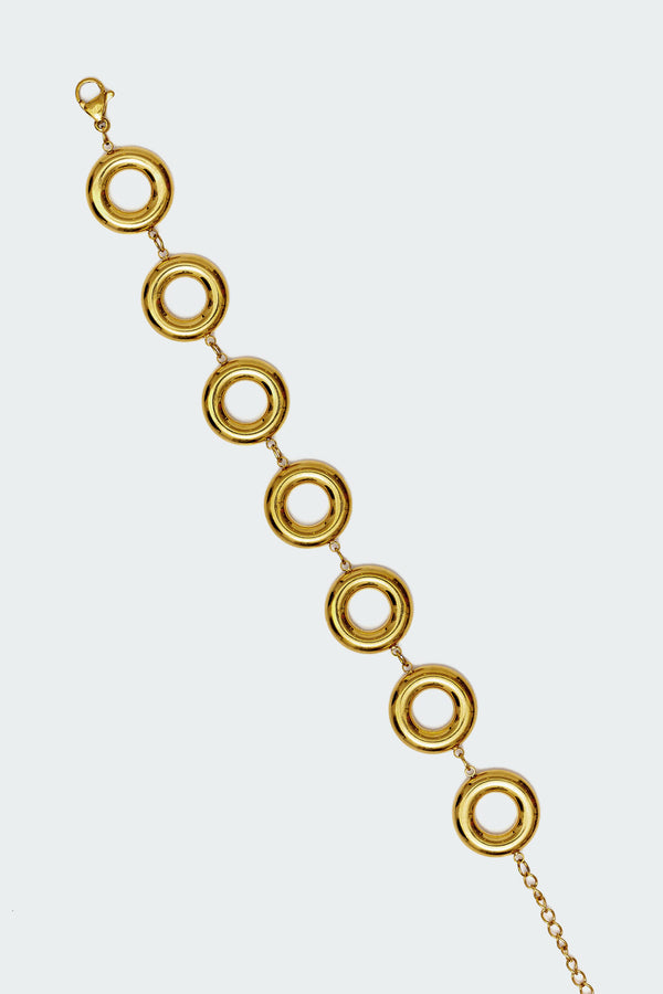 Edikted Connected Circle Bracelet Gold