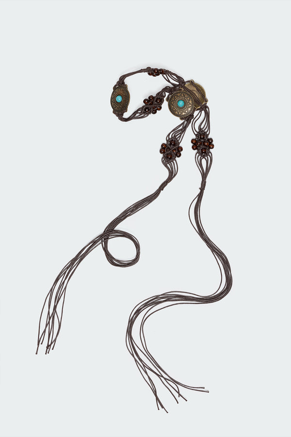 Edikted Cowgirl Western Belt Brown