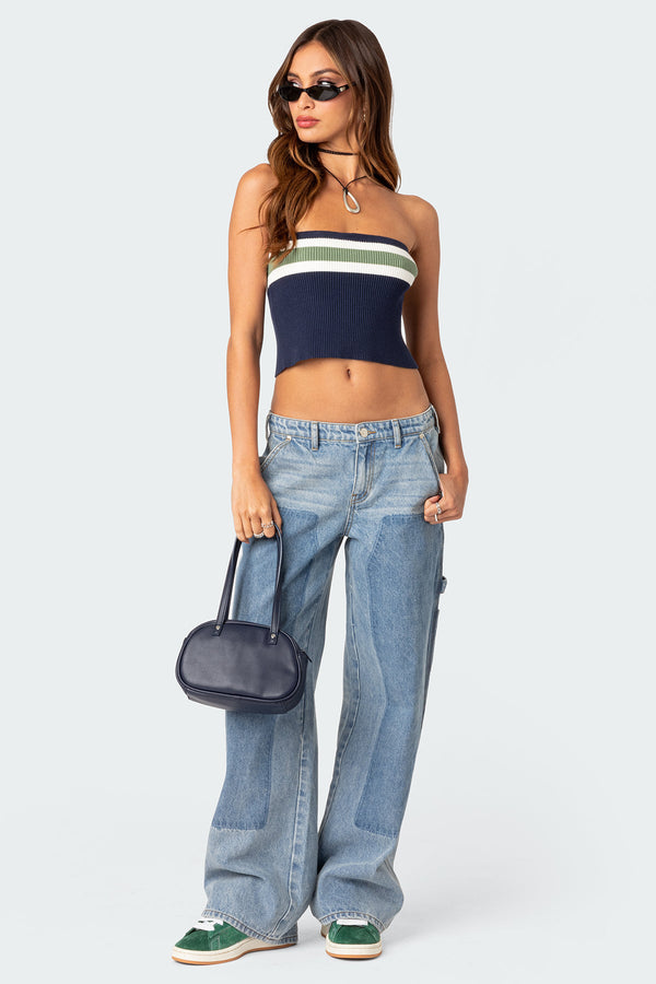 Edikted Cyprus Knit Tube Top Mix