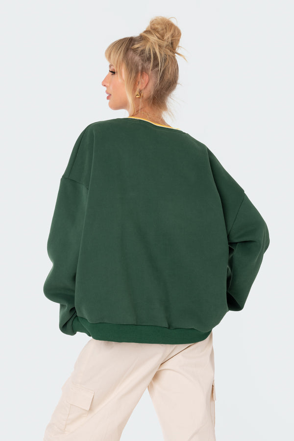 Edikted Dallas Sweatshirt Green