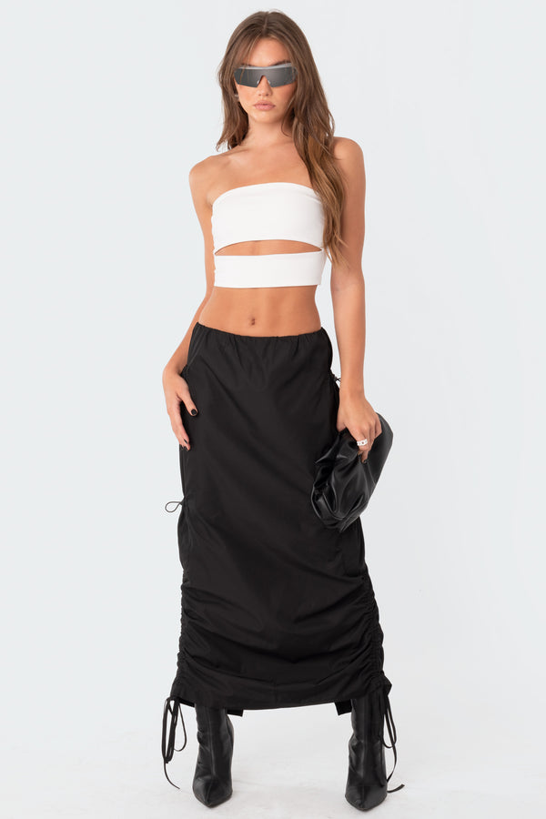 Edikted Darcey Cut-Out Tube Top White