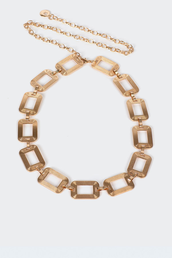 Edikted Disco Belt Gold