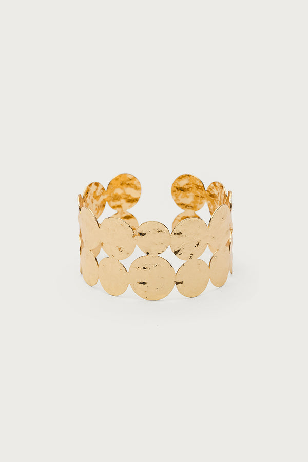 Edikted Disco Multi Circle Arm Cuff Gold
