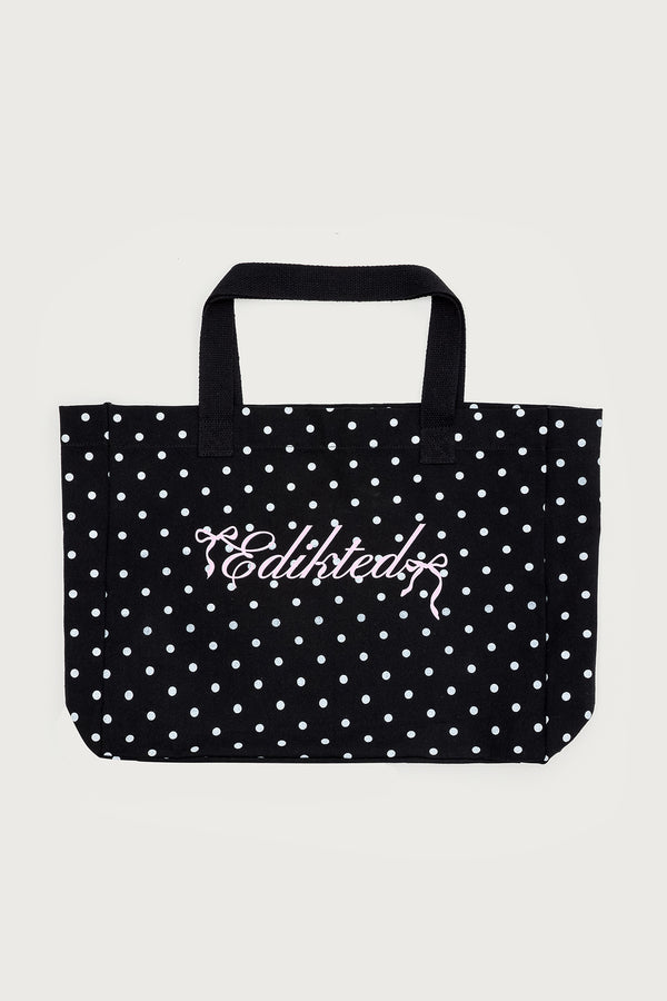Edikted Edikted Bow Tote Bag Black And White