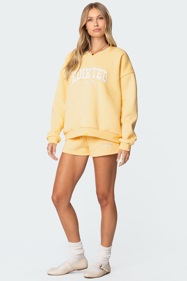 Edikted Edikted Girl Sweatshirt Yellow