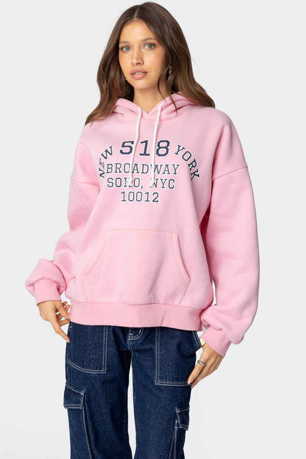 edikted Edikted Nyc Oversized Hoodie light pink