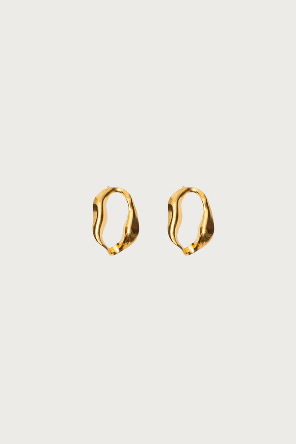 Edikted Effortless Abstract Stud Earrings Gold