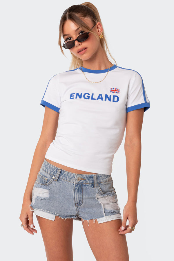 edikted England T-Shirt white