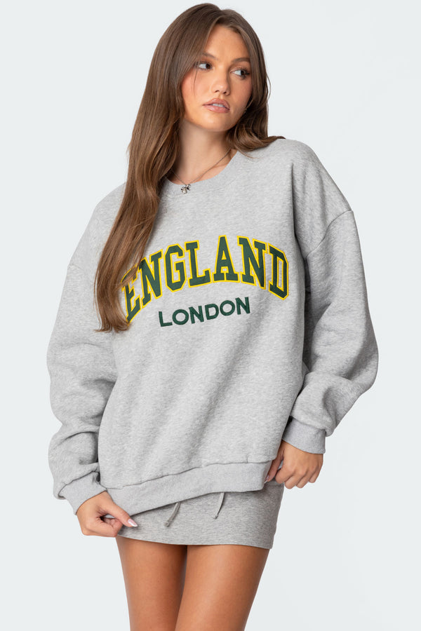 edikted English Girl Sweatshirt gray melange