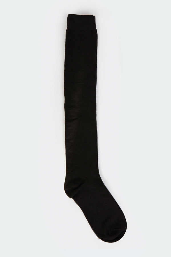 Edikted Evie Knee High Socks Black
