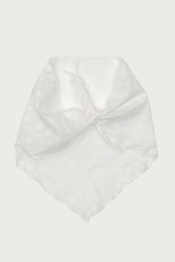 Edikted Eyelet Hair Scarf White