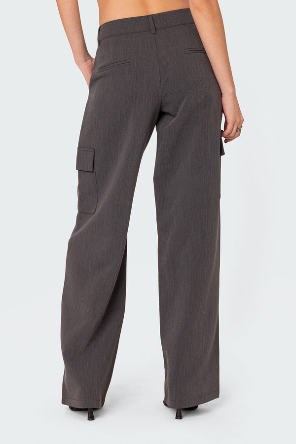 Edikted Faith Relaxed Trousers Dark Gray