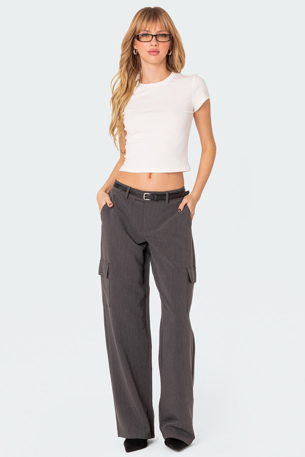 edikted Faith Relaxed Trousers dark gray