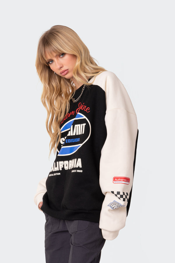 Edikted Fast Track Sweatshirt Black