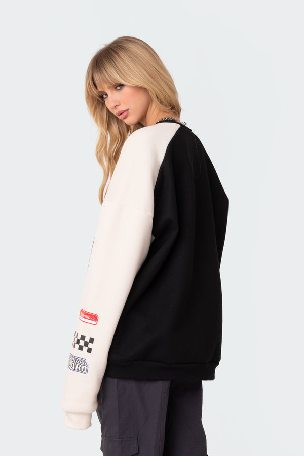 Edikted Fast Track Sweatshirt Black