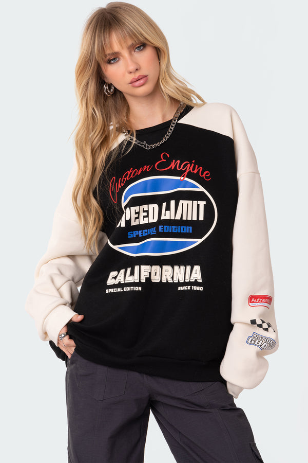 edikted Fast Track Sweatshirt black