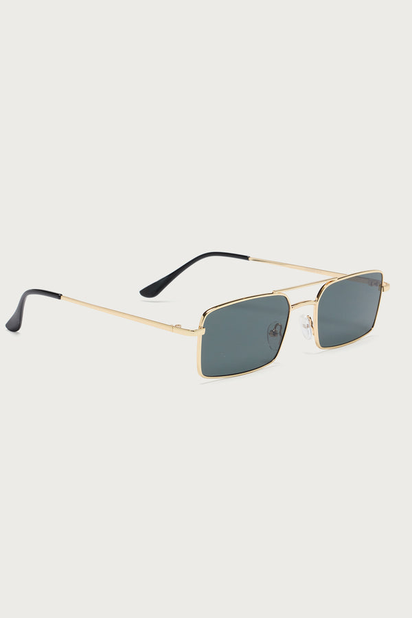 Edikted Felicia Square Sunglasses Gold