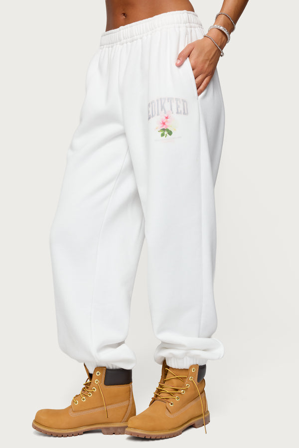 Edikted Flerua Edikted Sweatpants White