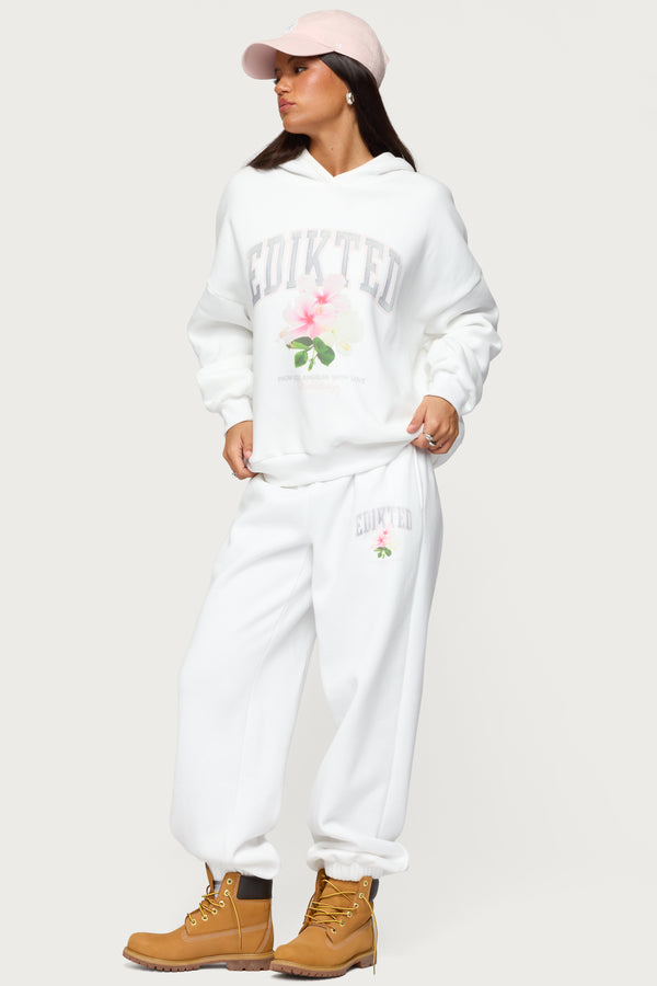 Edikted Flerua Edikted Sweatpants White