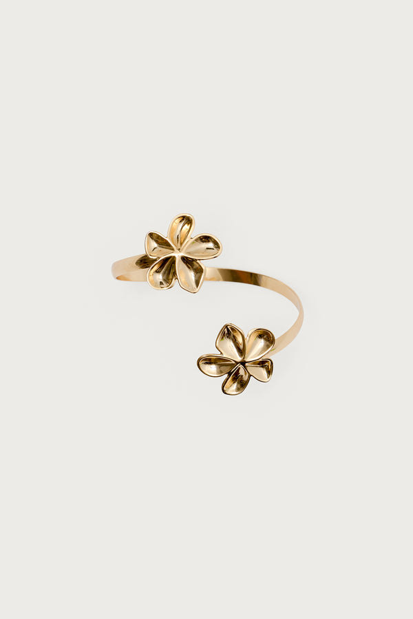 Edikted Flower Arm Cuff Gold