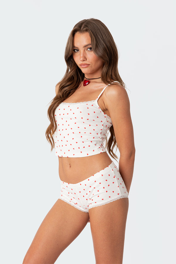 Edikted Follow Ur Heart Printed Tank Top Mix