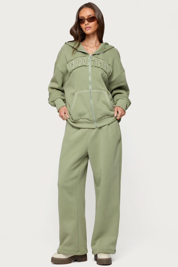 Edikted Forever Edikted Oversized Hoodie Olive