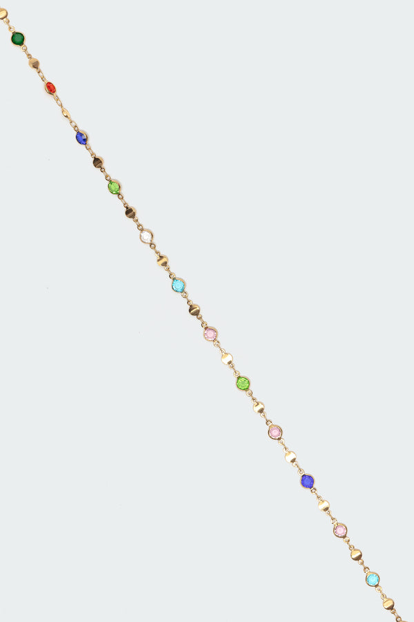 Edikted Gemstone Belly Chain Gold