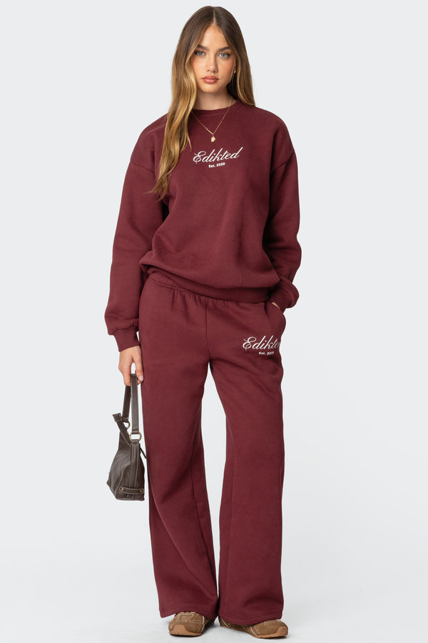 edikted Get Edikted Sweatpants burgundy