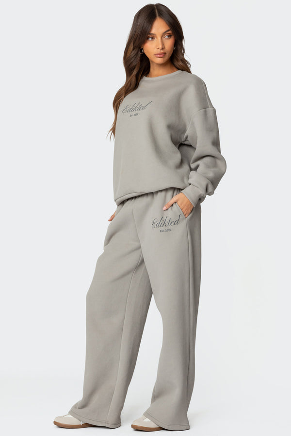 Edikted Get Edikted Sweatpants Gray