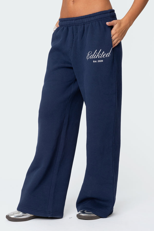 Edikted Get Edikted Sweatpants Navy