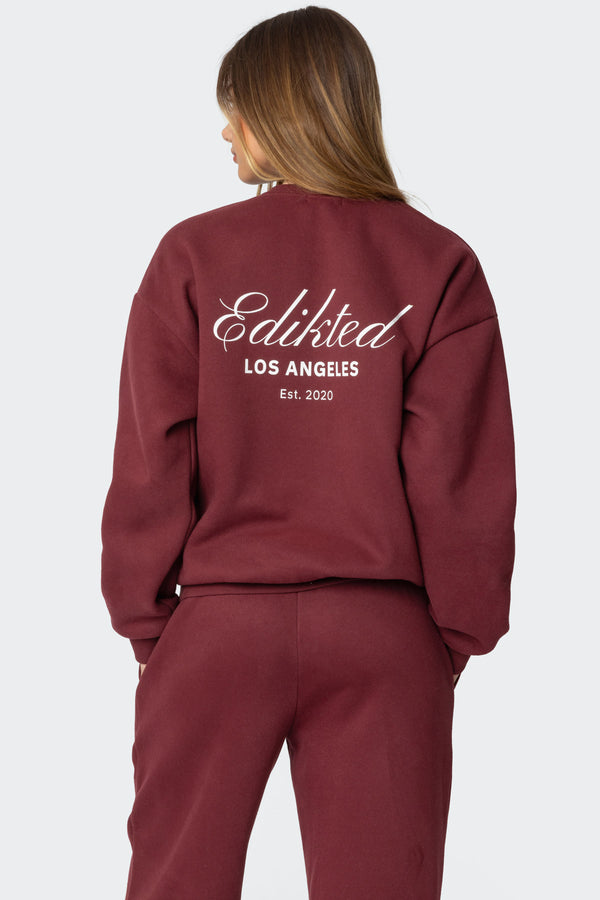 edikted Get Edikted Sweatshirt burgundy