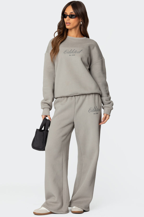 Edikted Get Edikted Sweatshirt Gray