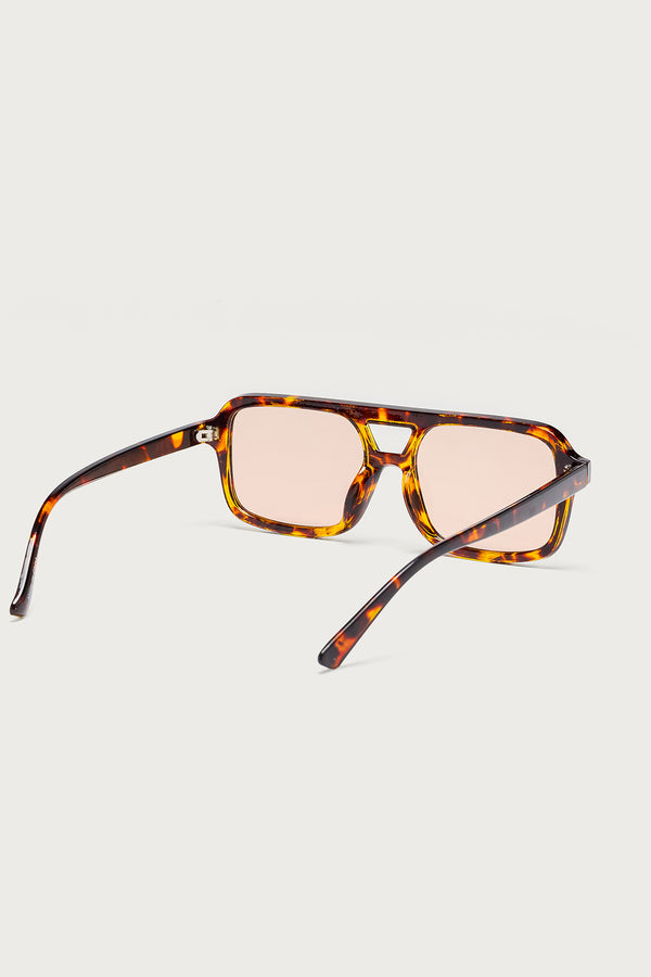 Edikted Gianni Square Sunglasses Brown