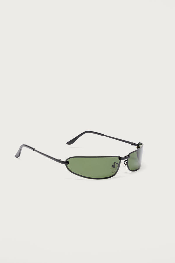 Edikted Golden Era Oval Sunglasses Black