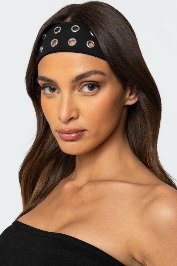 edikted Grommet Headband black