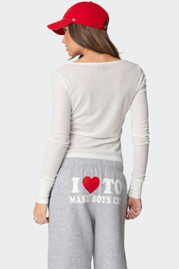 Edikted Hailey Scoop Neck Top White