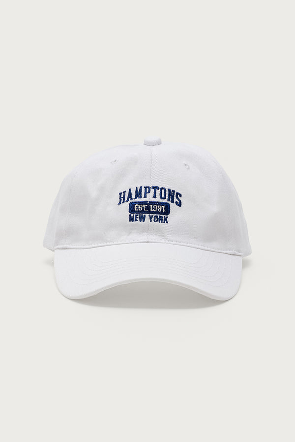 Edikted Hamptons Baseball Cap White